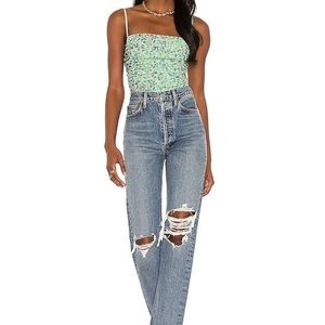 AFRM Capri mesh top from revolve size m